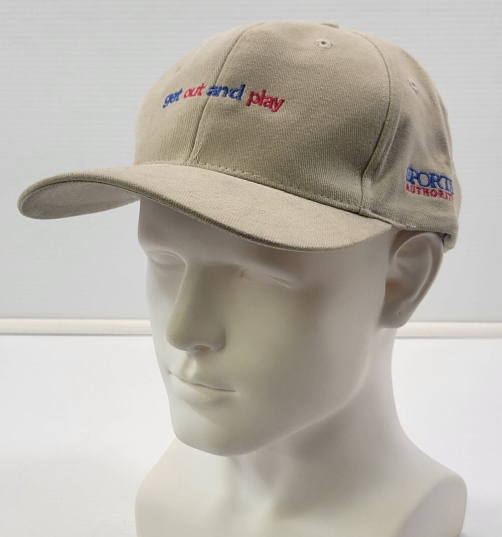 N) Sports Authority Get Out and Play Baseball Promotional Cap Baseball Hat
